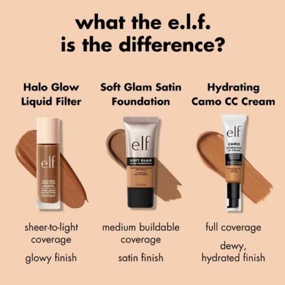 e.l.f. Soft Glam Satin Foundation 41 Tan Neutral - Picture 13 of 16